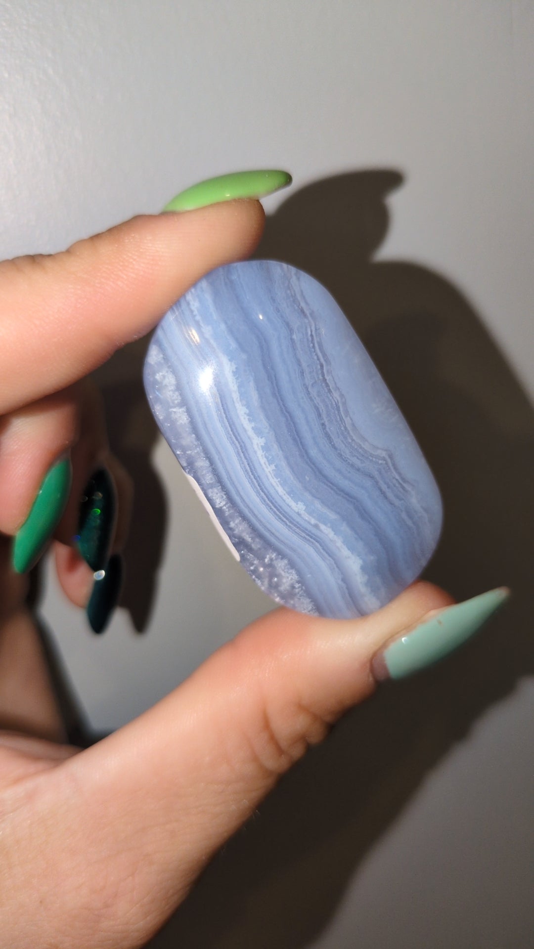 Blue lace agate palm ✨