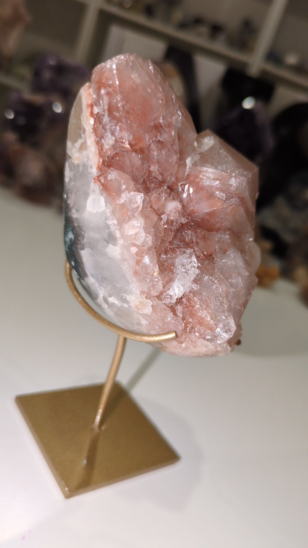 Raw Pink amethyst freeform ✨ C