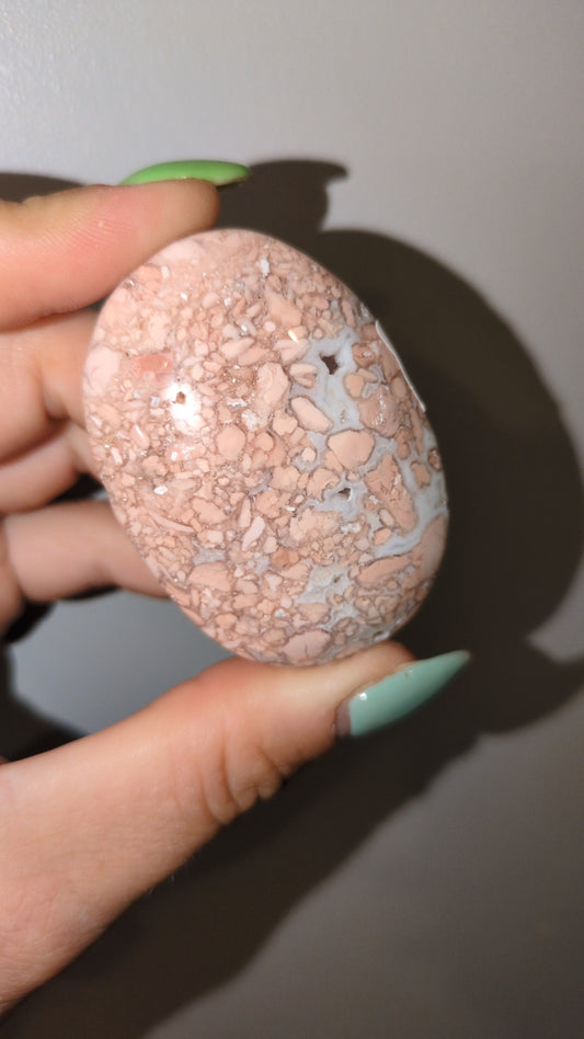 Pink cotton agate palm ✨
