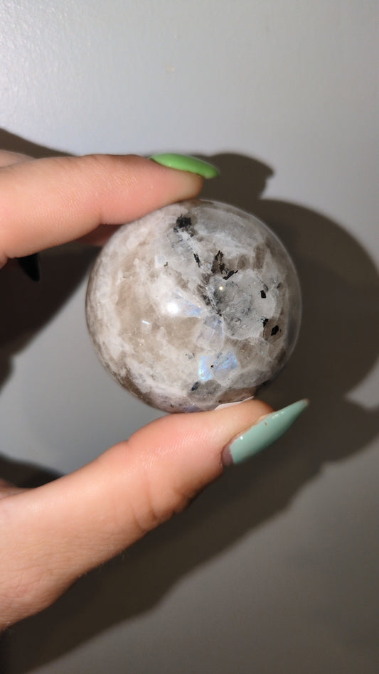 Rainbow moonstone sphere ✨ B