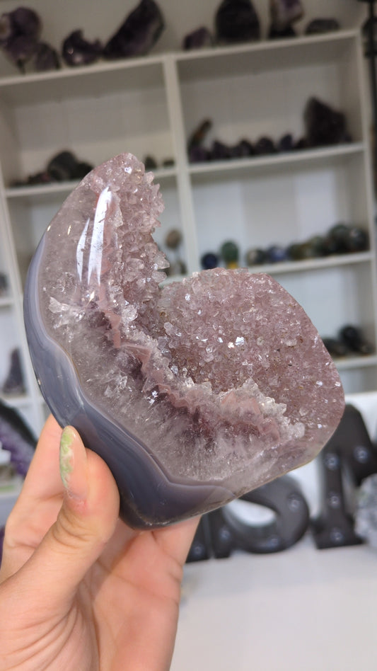 Pink Uruguay amethyst freeform ✨