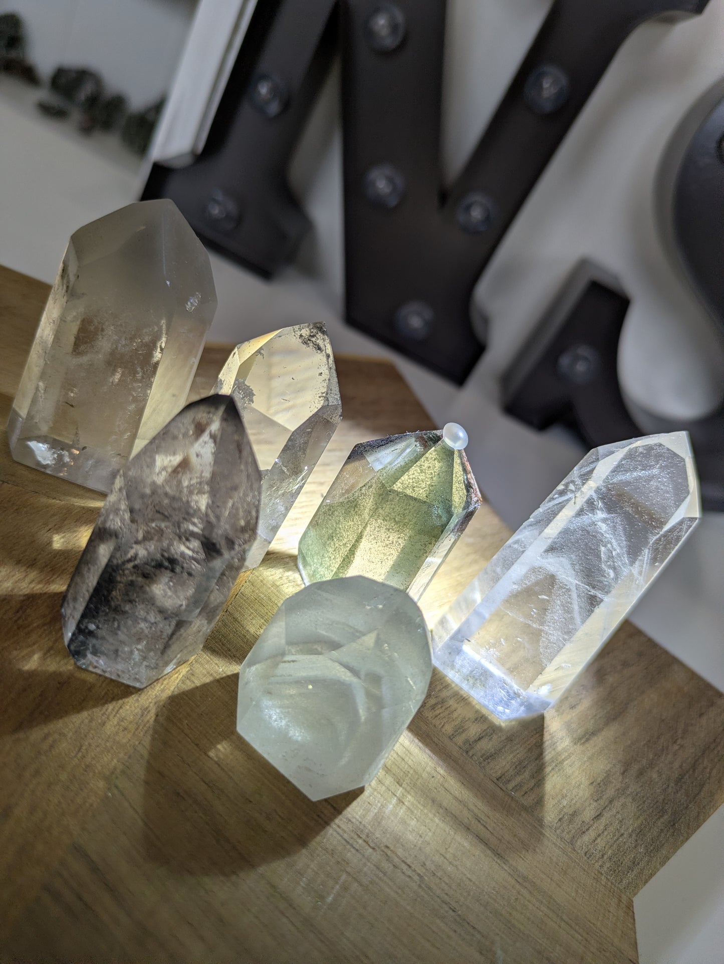 Garden quartz towers