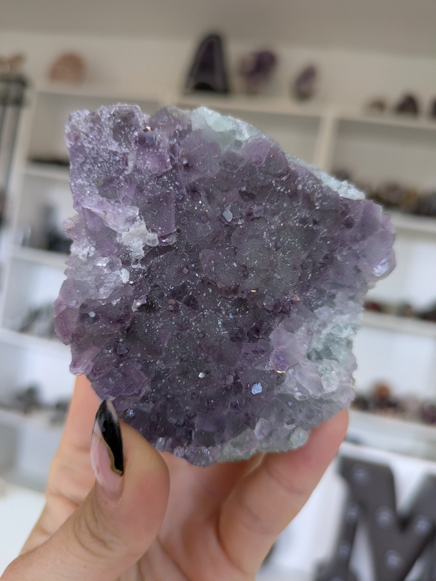 Purple & green flourite specimen ✨