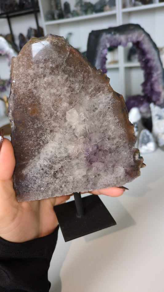 Agate with amethyst and quartz ✨