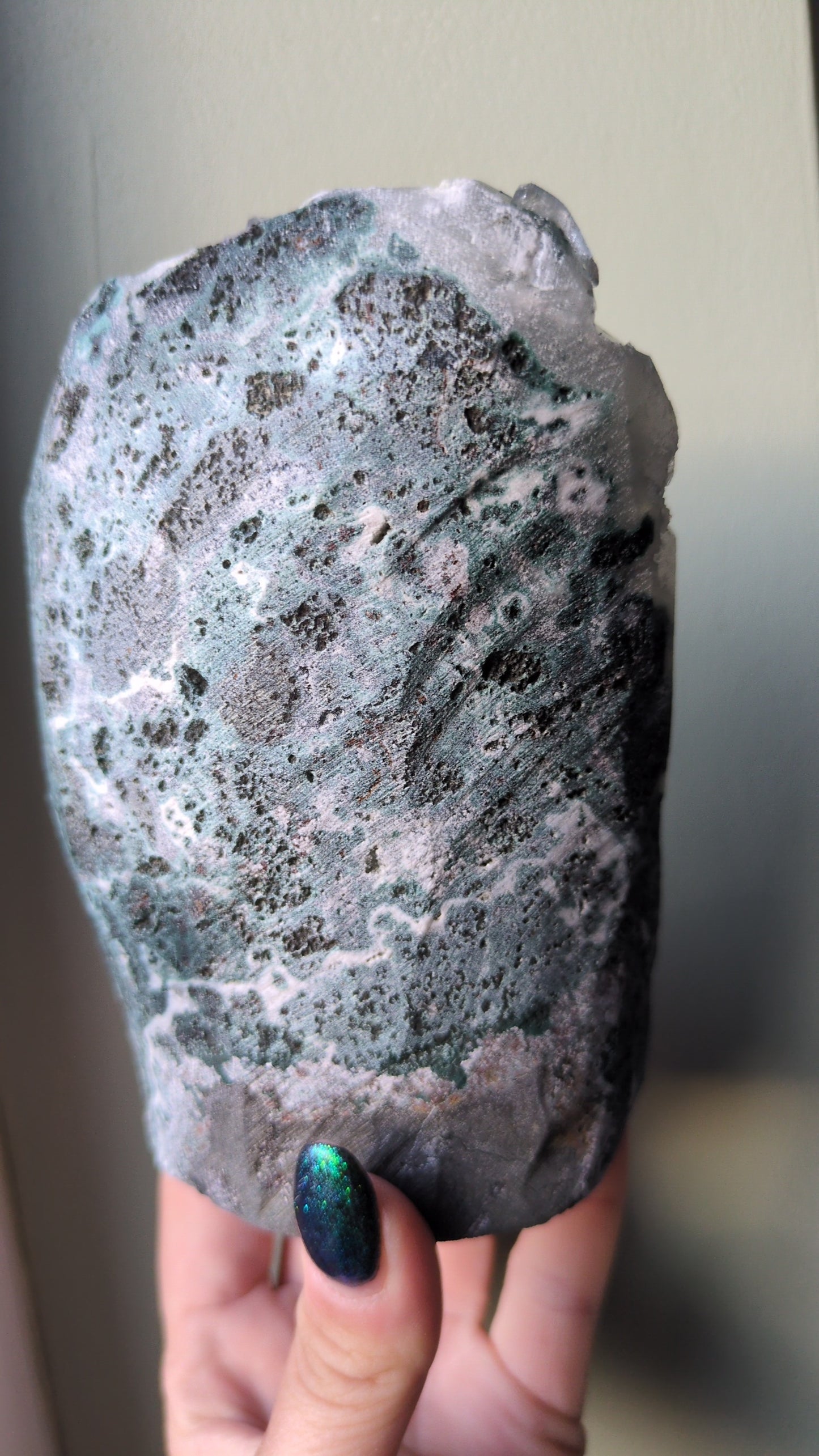 Apophyllite on Green Chalcedony ✨ G