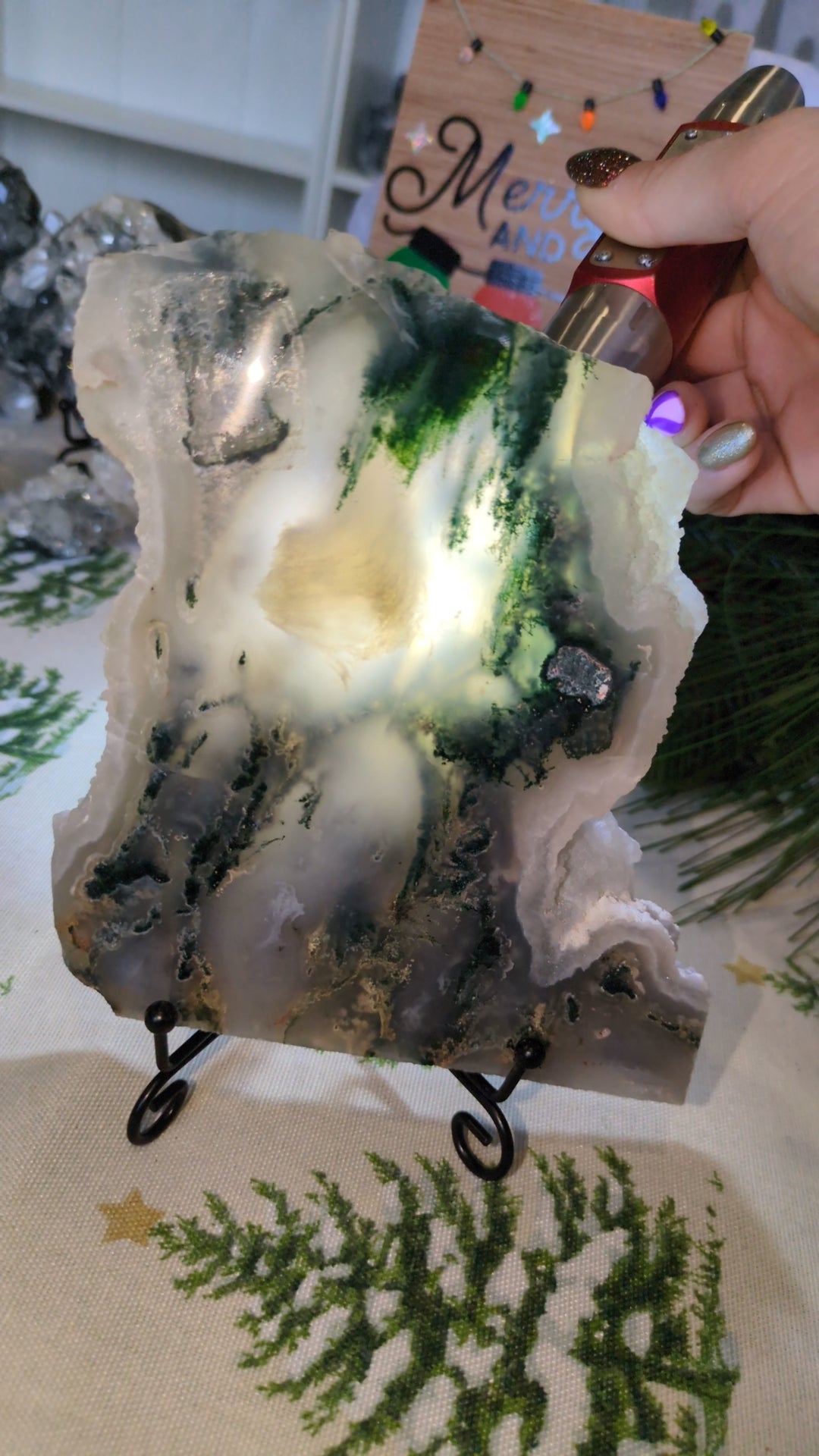 Moss agate slab ✨A