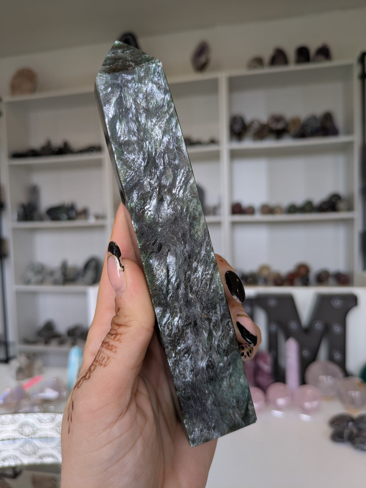 Green&pink mica tower ✨