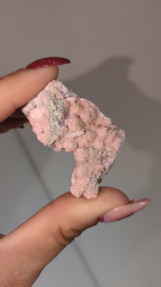 Pink rhodochrosite from Bulgaria (C). ✨