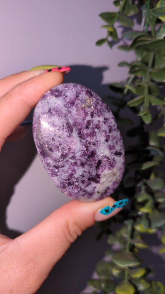 Purple mica palms ✨