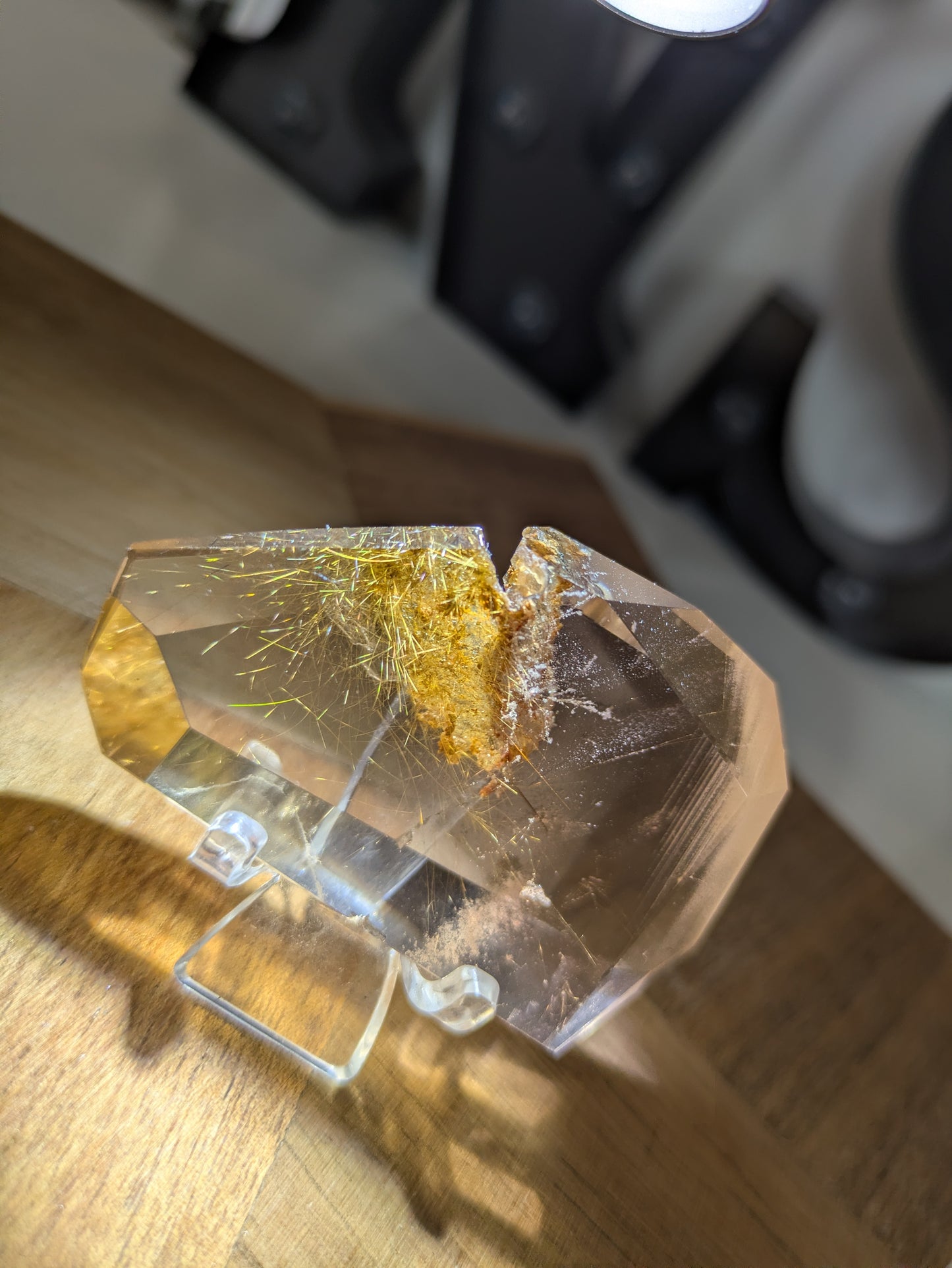 Smokey with golden rutile freeform ✨