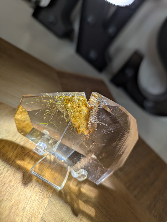 Smokey with golden rutile freeform ✨
