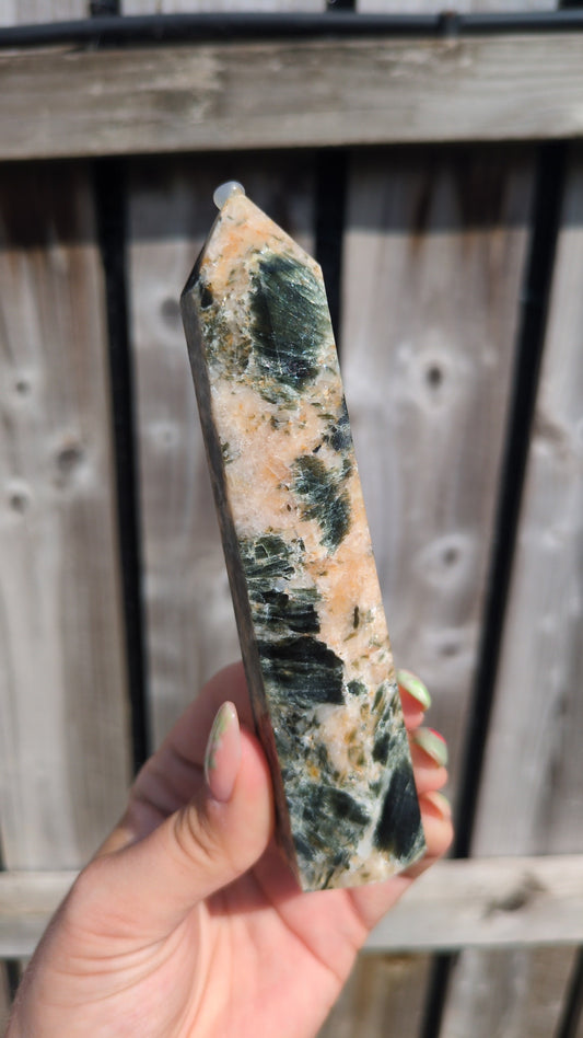 Seraphinite with sunstone  ✨