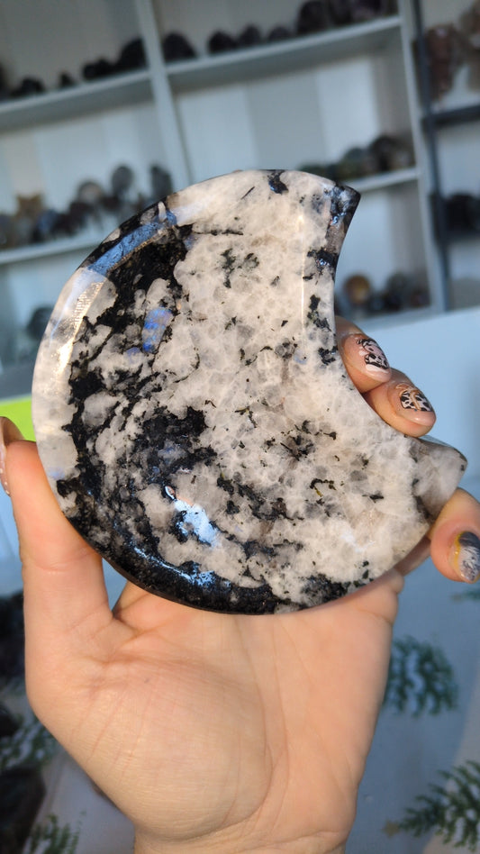 Rainbow moonstone moon bowl ✨