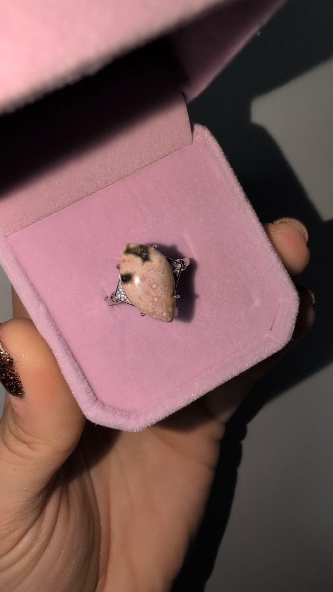 Pink Jasper ring ✨