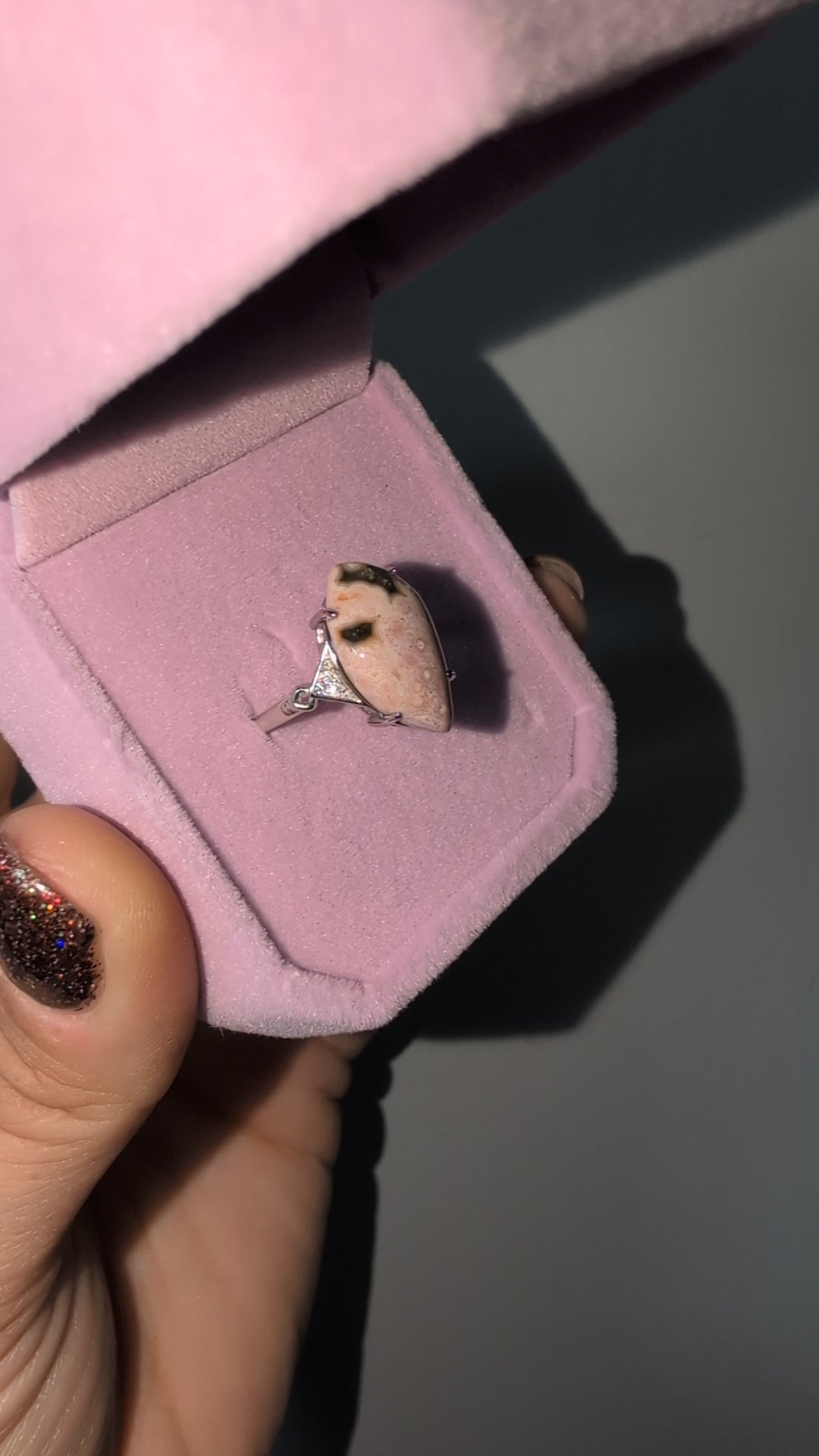 Pink Jasper ring ✨
