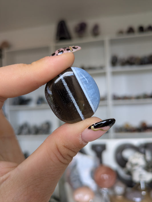 Blue opal mini flat ✨