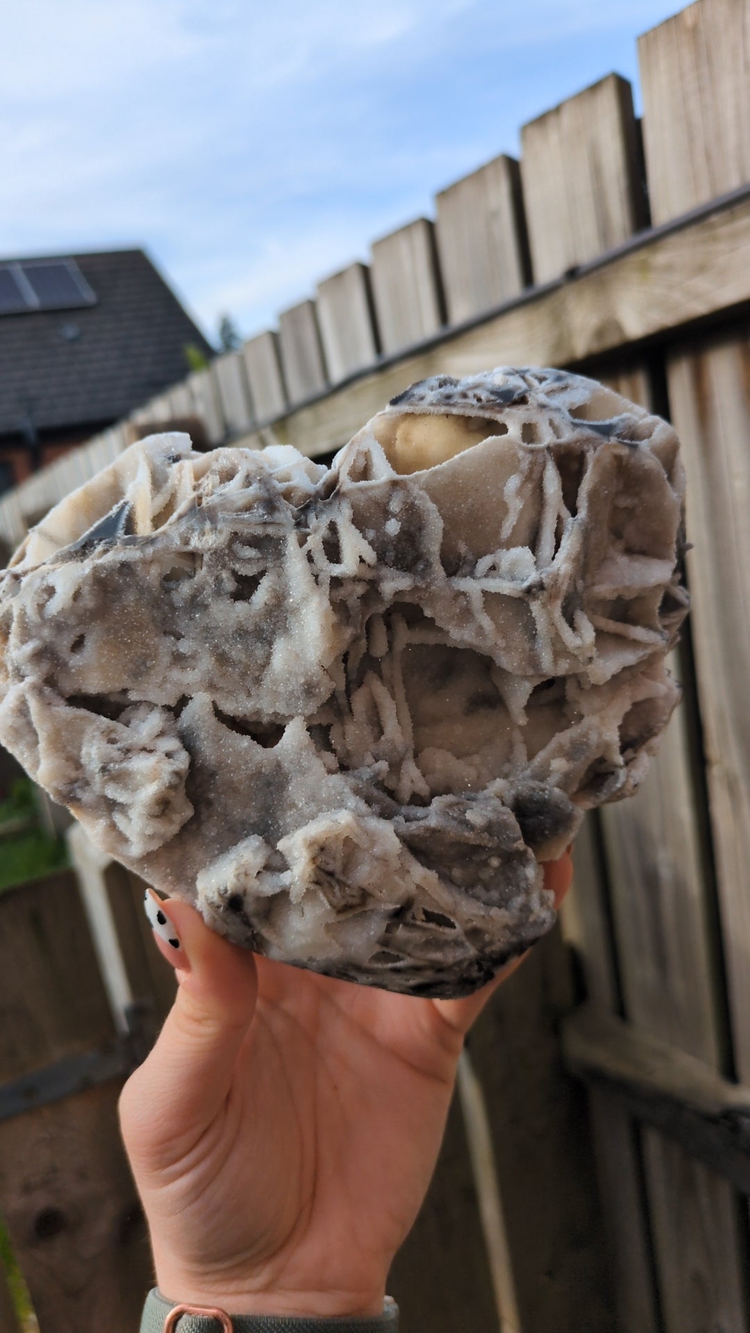 Druzy chalcedony XXL heart ❤️