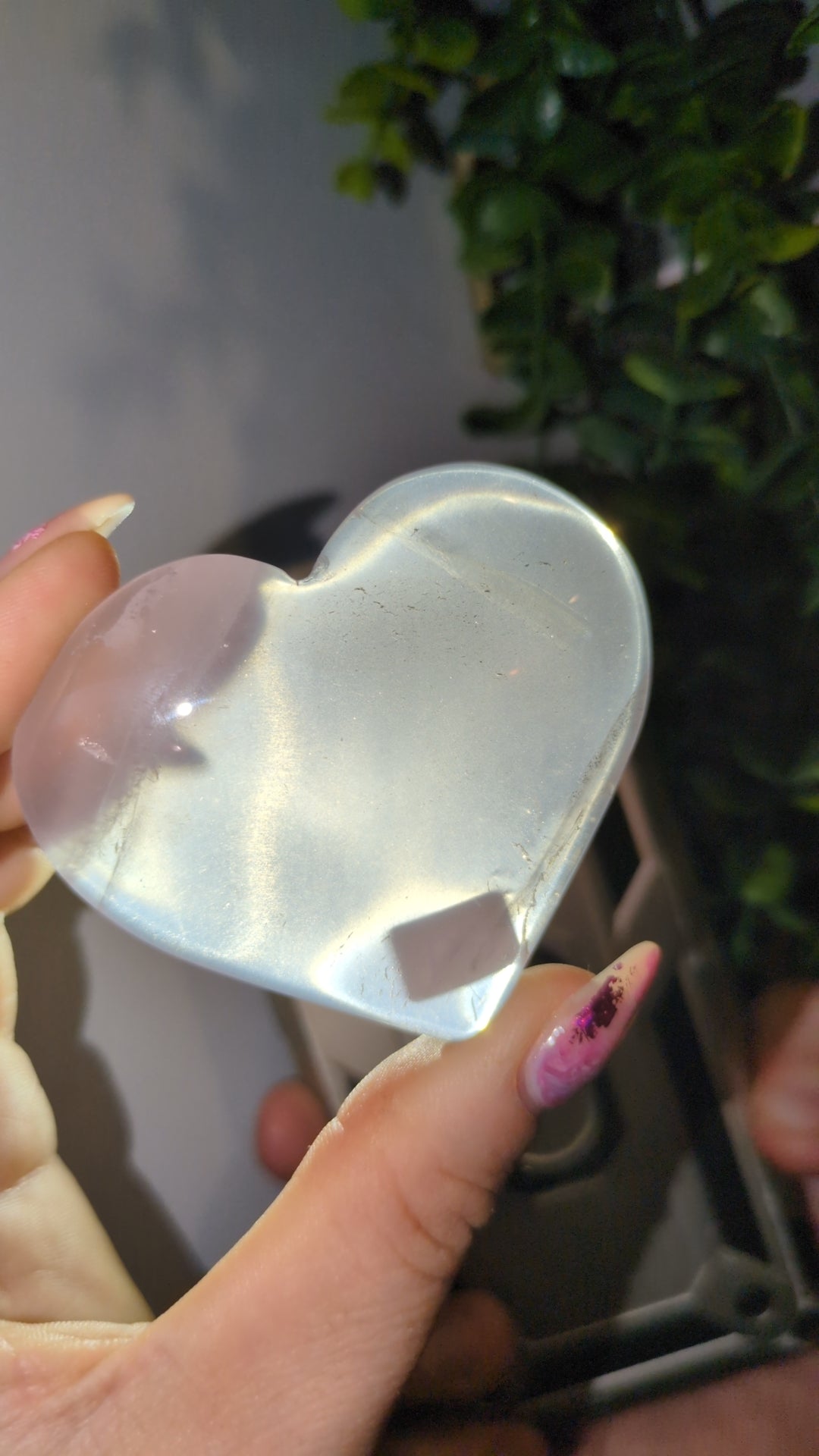 Rose quartz heart B 🩷