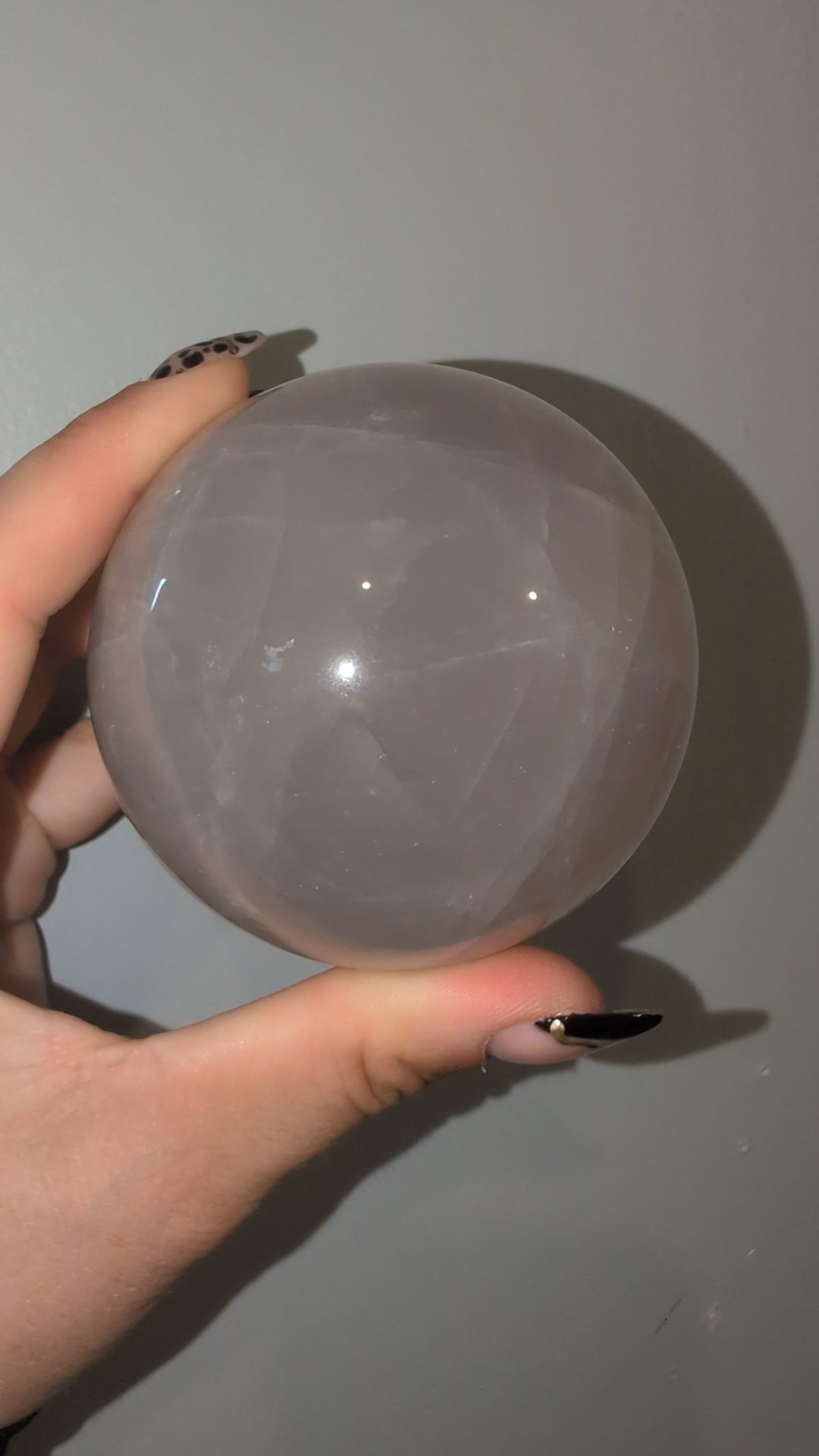 Blue rose quartz sphere ✨