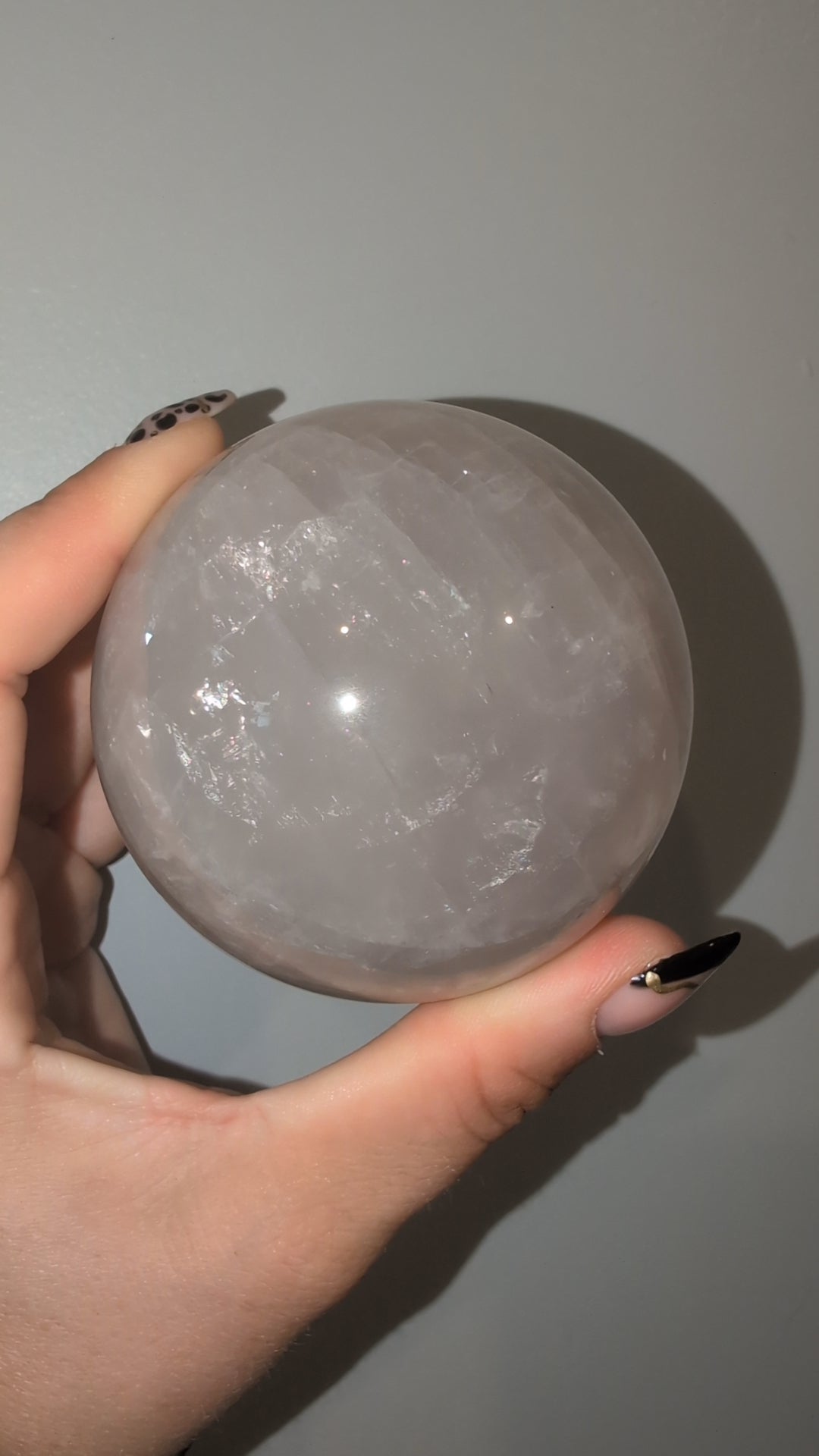 Blue rose quartz sphere ✨