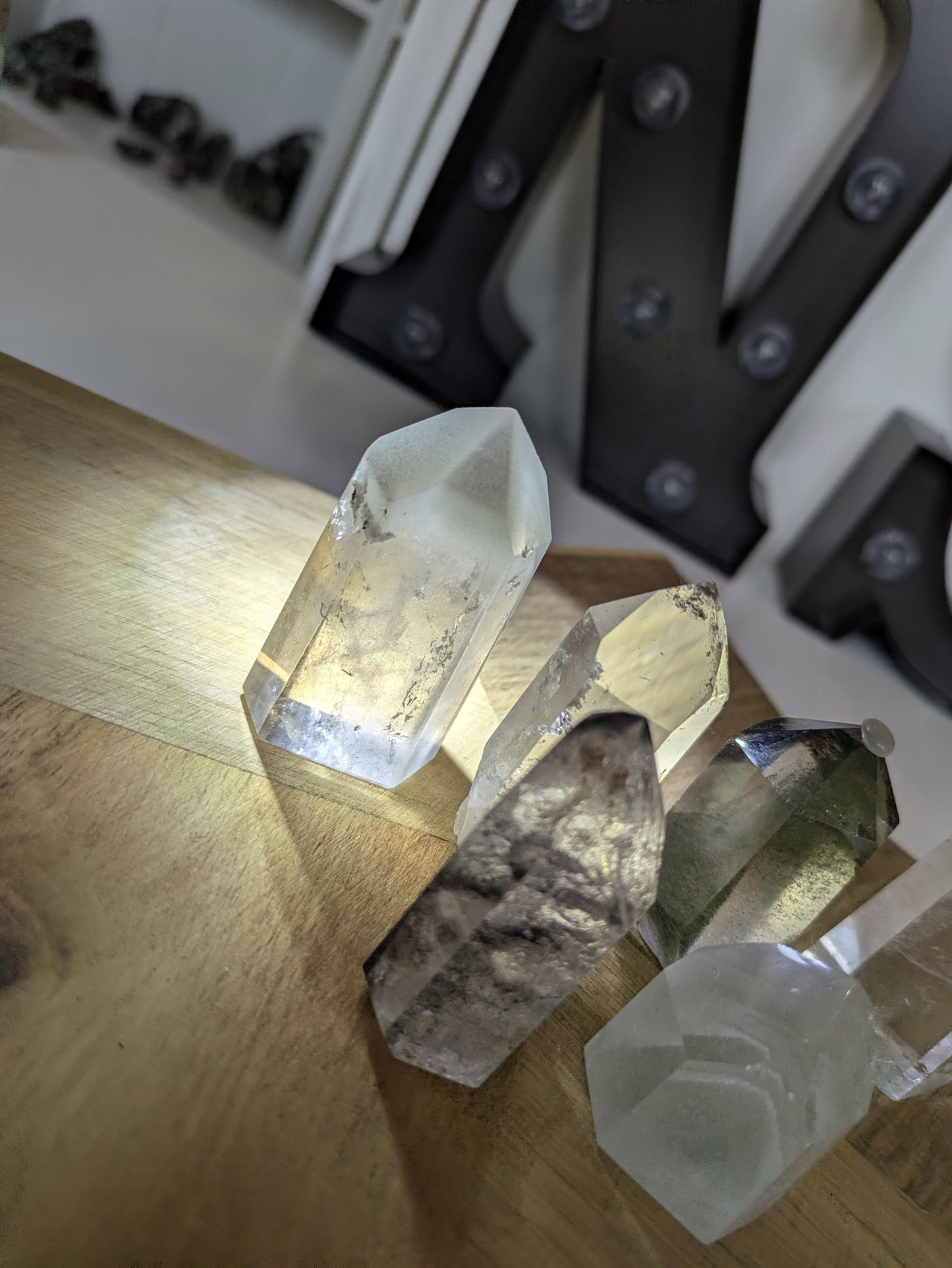 Garden quartz towers