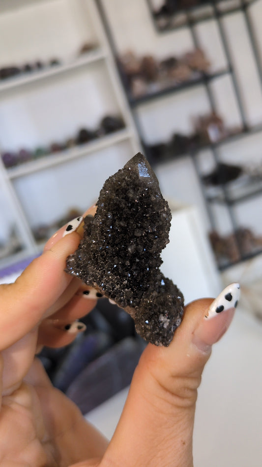 Black spirit quartz