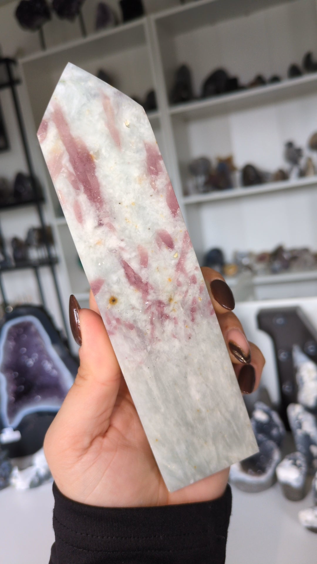 Pink tourmaline tower ✨