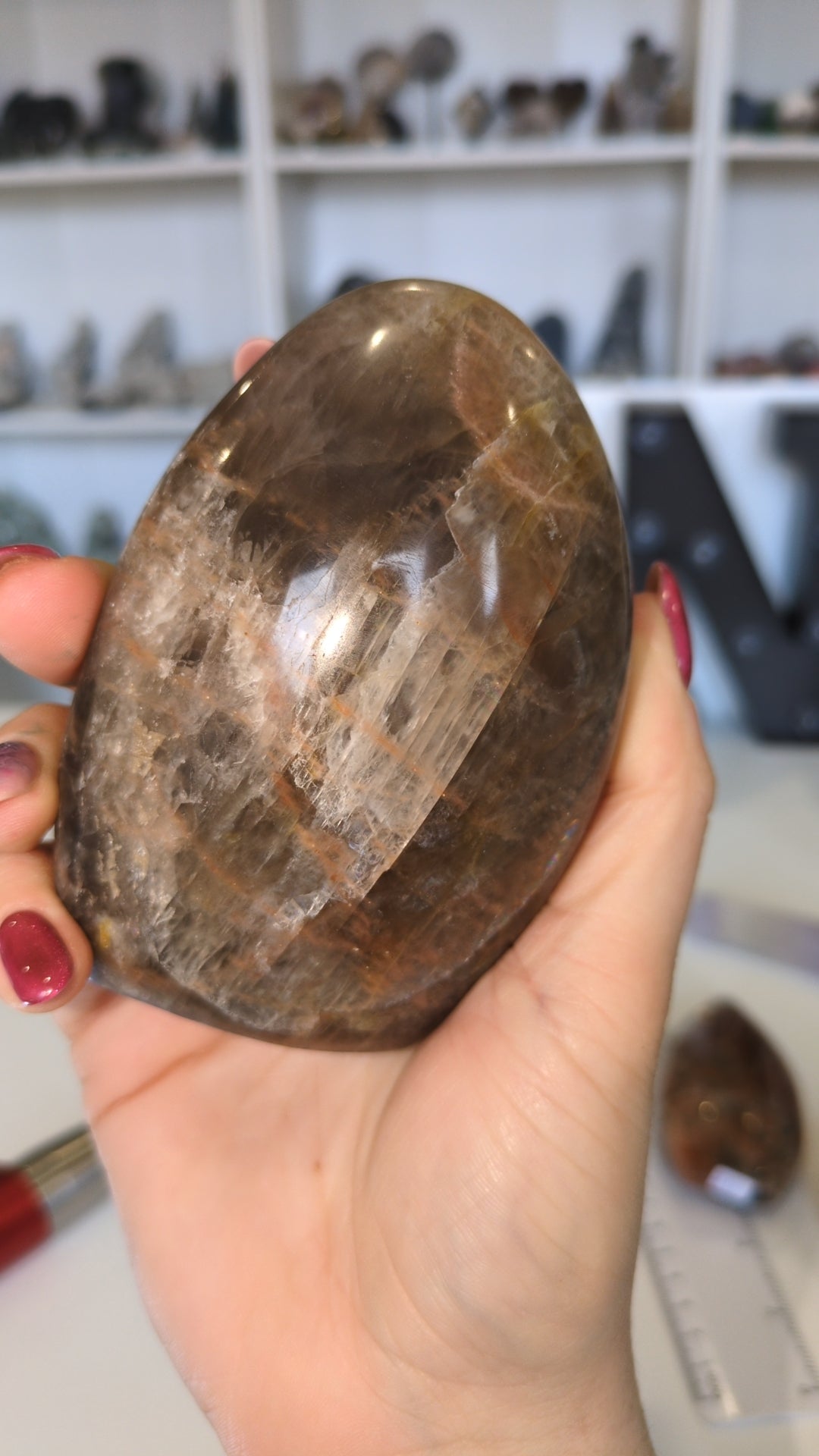 Black moonstone freeform ✨