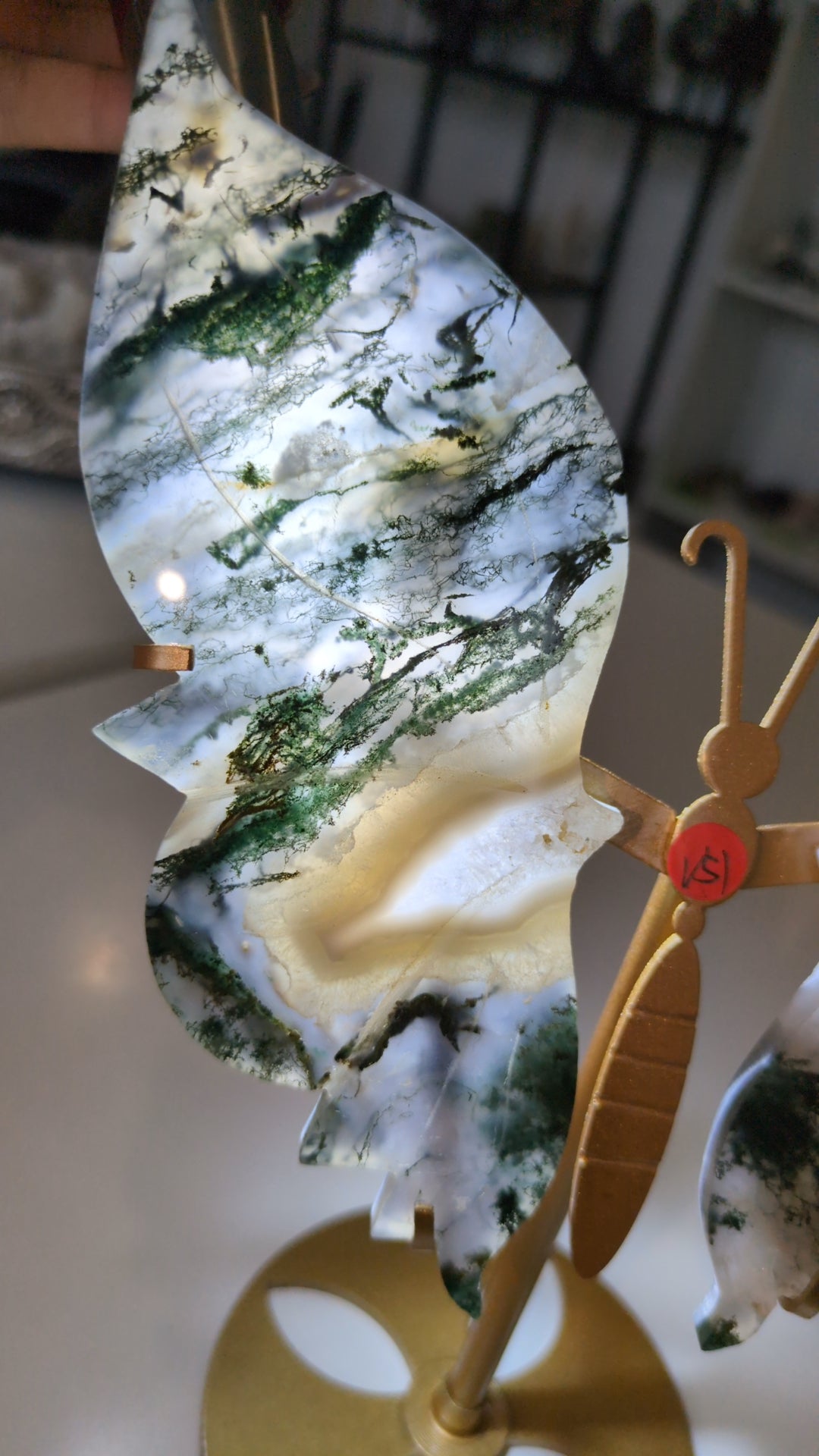 Moss agate wings B ✨