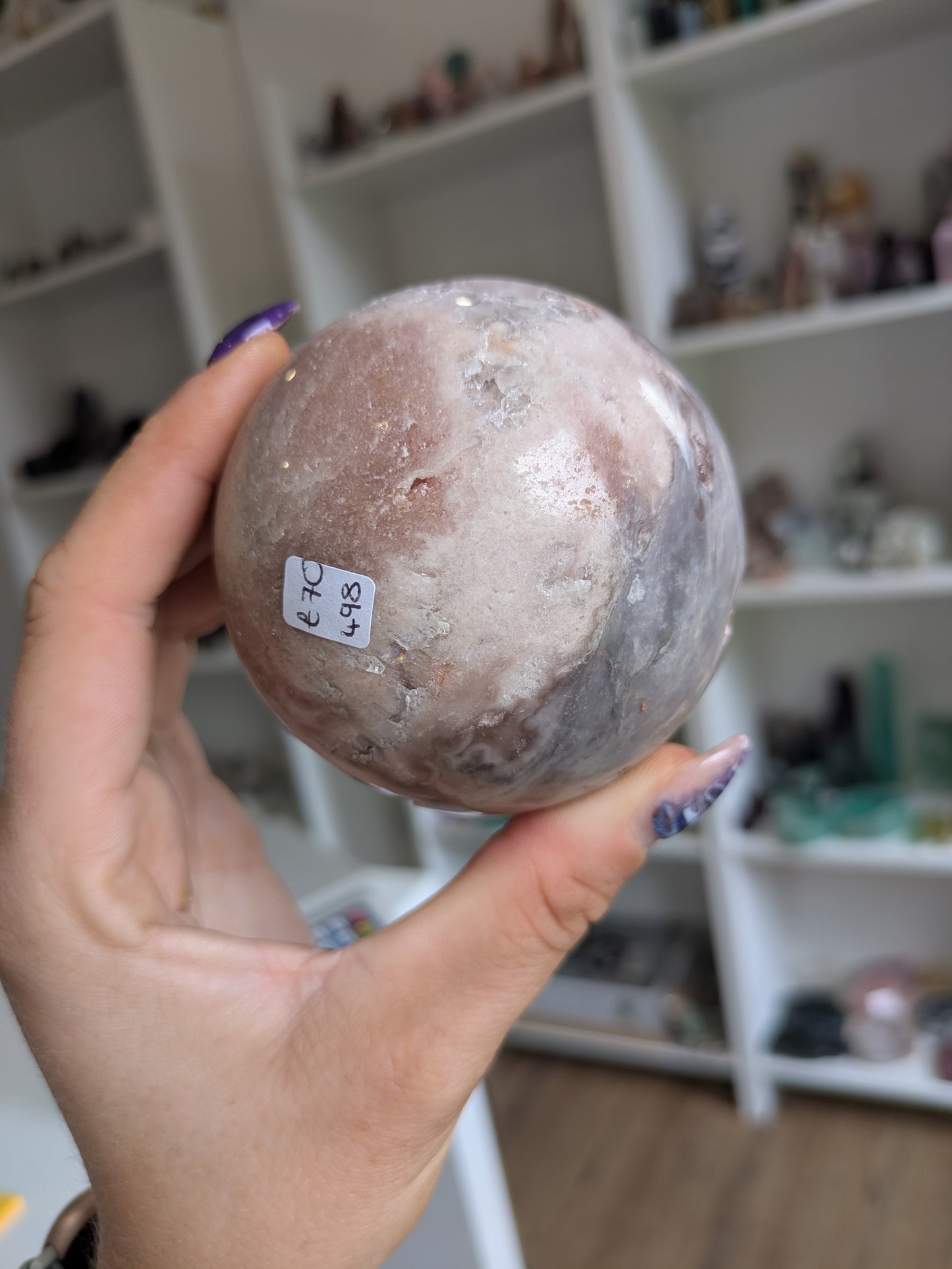 Druzy pink amethyst sphere ✨ B