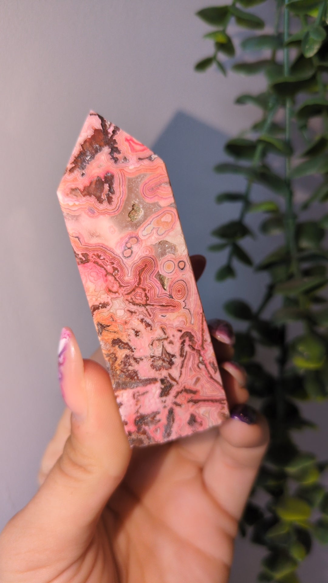 Mexican lace agate tower ✨